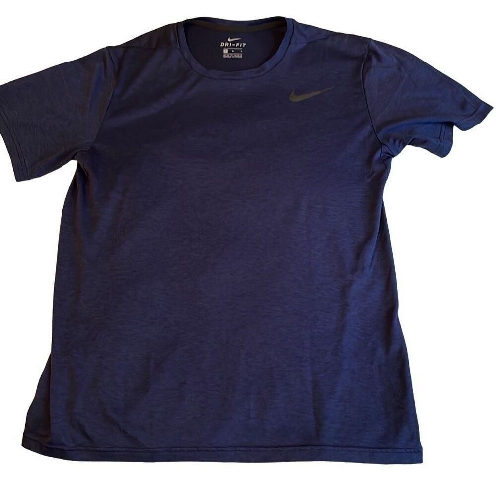 EUC Nike Navy Blue Short Sleeve Dri-Fit Tee - Size Med